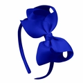 Royal blue grosgrain ribbon headband featuring a large multi-layered bow for girls - Royal Blue