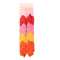 10-piece handmade ribbed grosgrain bow hair clip set in five vibrant colors for girls - Style 1