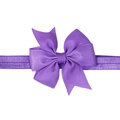Bandeau cheveux violet fait main avec nœud en ruban gros-grain pour bébé et enfant - Violet