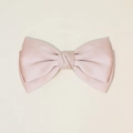 Elegante fermaglio per capelli in raso rosa chiaro con design 3D a doppio strato - Rosa