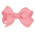 Handmade 3-inch light pink grosgrain ribbon bow hair clip for children girls - #10 Light Pink