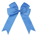 Sky blue grosgrain ribbon bow hair clip with long tails for children's hair accessories - Sky Blue Bow (#21)