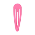Lebhafter neonpinker Metall BB-Haarclip in Tropfenform mit glänzendem Finish - Fluoreszierendes Rosa (#3)