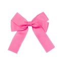 Bright pink grosgrain ribbon hair bow accessory with multi-layer handmade design - Bright Pink (#1)