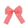 Handmade salmon pink grosgrain ribbon bow hair clip for children's hair styling - Salmon Pink (#2)