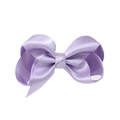 Handmade lavender purple satin bubble flower bow hair clip for children and girls - Light Purple (#7)