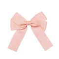 Fiocco rosa fatto a mano in nastro grosgrain per bambine con eleganti nastri pendenti - Rosa Morbido (#5)