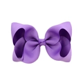 Fiocco per capelli viola brillante da 6 pollici in gros-grain per bambine - Viola (#12)