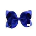 Fiocco per capelli blu reale da 6 pollici in nastro grosgrain per bambine - Blu (#15)