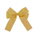 Fiocco in nastro grosgrain giallo pallido con code lunghe per accessori capelli bimbi - Giallo Chiaro (#16)