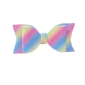 Rainbow glitter swallowtail bow hair clip for children with sparkling sequins - Rainbow Gradient Style (#1)