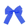 Fermaglio per capelli con fiocco in nastro grosgrain blu reale e trama a costine per bambina - Blu Reale (#18)
