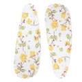 Lot de deux barrettes BB en tissu blanc avec motif floral jaune pour enfants - Style Floral Jaune Base Blanche (#4)