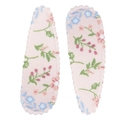 Set of two pink floral fabric teardrop BB hair clips with retro embroidery edges - Pink Pastoral Floral Style (#5)