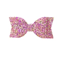 Sparkling pink and purple glitter sequin double-layered swallowtail hair clip for girls - Pink Purple Mixed Sequin Style (#6)