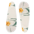 Pair of handmade fabric teardrop hair clips with white daisy floral embroidery for girls - Beige Daisy Embroidery Style (#7)
