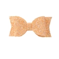 Sparkly orange glitter double-layer swallowtail hair clip for children and party wear - Orange Sequin Style (#14)