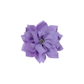 Flor de gasa morada hecha a mano con diamantes para accesorios para el pelo - Morado