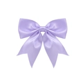 Elegant lavender handmade satin bow hair clip for girls with smooth glossy finish - Light Purple (#1)