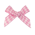 Rosa-weiße Gingham Karoschleife für handgefertigtes DIY-Zubehör und Geschenkdekoration - Rosa Karo-Muster (#3)