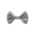 Elegante silbergraue Satinschleife aus Polyester für Bekleidungszubehör und DIY-Geschenkboxen - Silbergrau (#1)