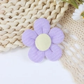 Accessorio fiore 3D in tessuto viola fatto a mano per fermagli e abbigliamento DIY - Viola