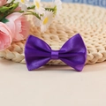 Lazo de satén de poliéster morado oscuro para accesorios de ropa y decoración DIY - Púrpura