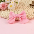 Pink satin ribbon bow DIY accessory for hair ornaments and handbags decoration - Pink (#1)