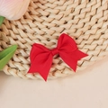 Classic bright red grosgrain ribbon bow decoration for hair accessories and DIY crafts - Red (#1)