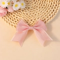 Pink ribbon bow accessory with sheer texture for DIY clothing and hair decoration - Pink