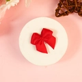 Mini nœud en satin de polyester rouge pour couture DIY et décoration de cadeaux - Rouge (#1)