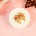 Petit nœud en satin polyester champagne pour accessoires de vêtements et bricolage - Champagne (#2)