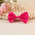 Lazo de cinta de raso rosa fucsia hecho a mano para regalos y accesorios de costura - Rosa rojo