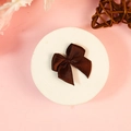 Mini nœud en polyester marron foncé pour la décoration de lingerie et bricolage - Café Foncé (#5)