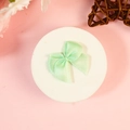Mini nœud en satin vert clair pour accessoires de vêtements et loisirs créatifs - Vert Clair (#7)