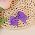 Handmade purple grosgrain ribbon bow decoration for DIY crafts and hair accessories - Purple (#8)