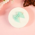 Petit nœud en satin de polyester vert menthe pour bricolage et accessoires de lingerie - Mint Green (#9)