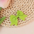Light green grosgrain ribbon bow decoration for DIY crafts and hair accessories - Light Green (#13)