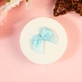 Mini nœud en ruban bleu clair en polyester pour lingerie et accessoires de couture DIY - Bleu Clair (#14)