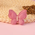Accesorio lazo de satén rosa con perlas para pinzas de pelo y decoración de bolsos - Violeta Rosado (#15)
