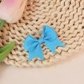 Sky blue grosgrain ribbon bow decoration for DIY hair clips and clothing accessories - Sky Blue (#18)