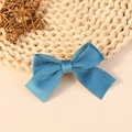 Fiocco di velluto celeste per accessori capelli fai da te e decorazioni vestiti - Celeste