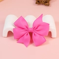 Fiocco in nastro grosgrain rosa acceso su espositore bianco per accessori capelli - Rosa Rosso