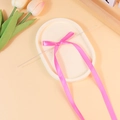 Rosa Satin-Schleife mit langen Bändern für Geschenkverpackungen und Hochzeitsdeko - Rosa