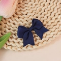 Navy blue grosgrain ribbon bow decoration for DIY crafts and hair accessories - Navy Blue (#19)