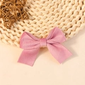 Massive lotusrosa Wildleder Stoffschleife für Kinder Haarschmuck und DIY Bastelarbeiten - Rosa