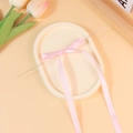 Fiocco di nastro in raso rosa con lunghi fili per decorazione di matrimoni e feste - Rosa Sakura