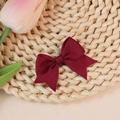 Burgundy grosgrain ribbon swallowtail bow accessory for DIY hair clips or clothing - Wine Red (#21)