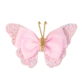 Glitzernde Schmetterling-Haarklammer in Rosa mit Pailletten für kleine Mädchen - Rosa
