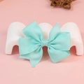 Pale mint green grosgrain ribbon bow accessory for DIY crafts and hair decoration - Mint Green